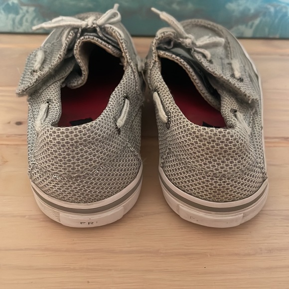 SPERRY TopSider girls silver boat shoes size 11 GUC - Picture 5 of 14